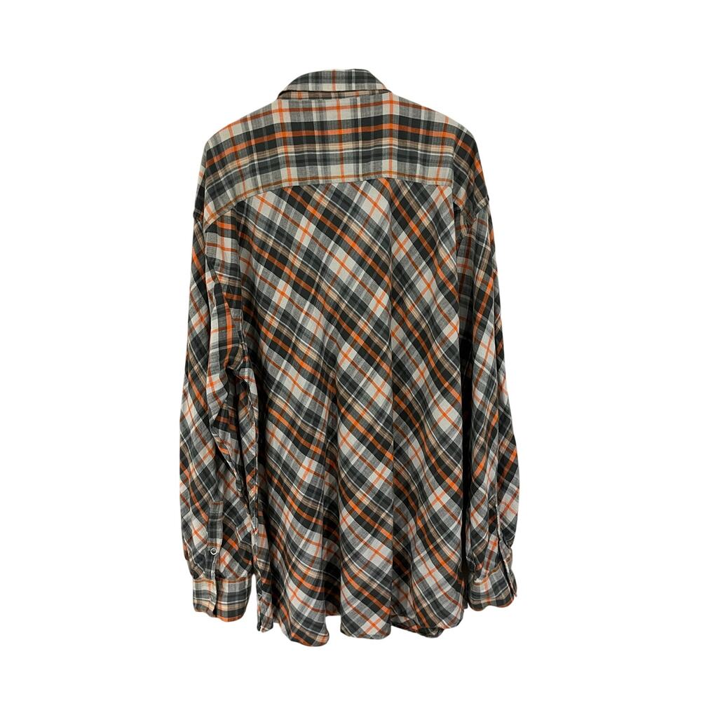 Phat Farm 3XL Plaid Snap Button Shirt Y2K Streetwear Oversized - Picture 6 of 13